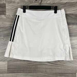 adidas White Skort with Black Stripes